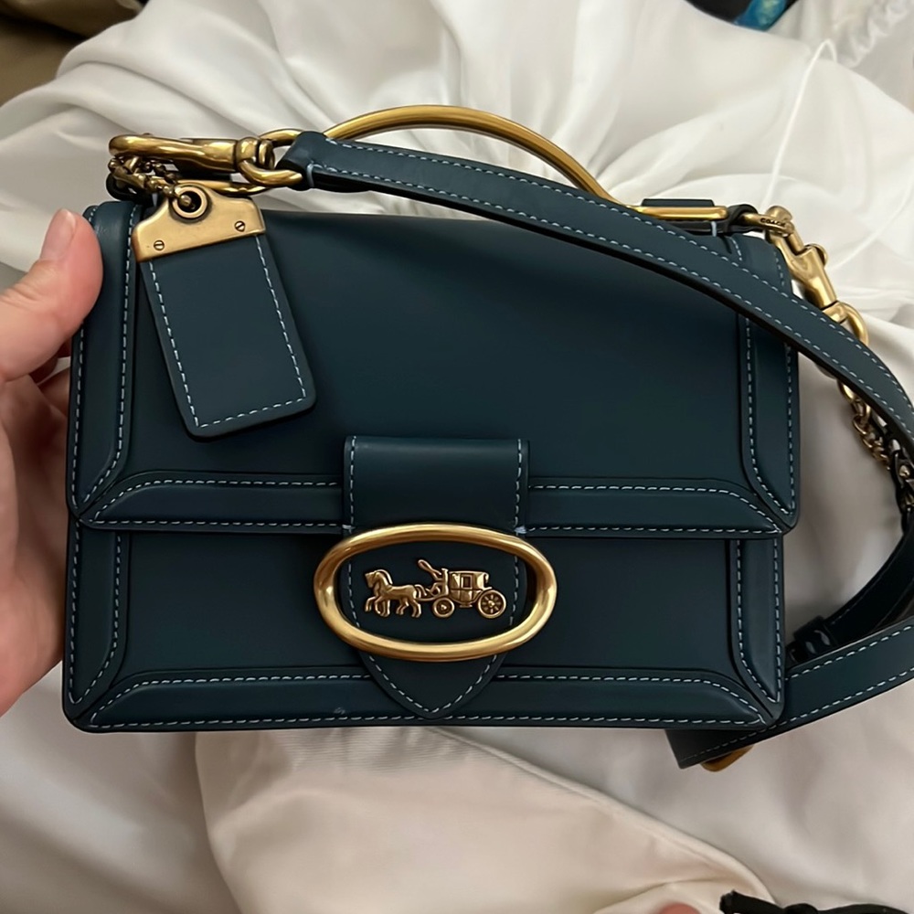 Coach 1941 Riley 18 Top Handle in Peacock